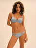 Bikini-Slip aus Baumwolle - Traumblau