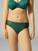 Bikini-Slip aus Baumwolle - Achatgrün
