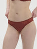 Bikini-Slip aus Baumwolle - Canyon-Braun