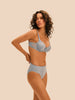 Slip mit hohem Bund - Traumblau