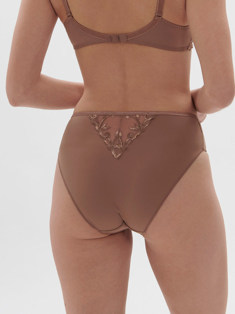 Slip mit hohem Bund - Amaretto