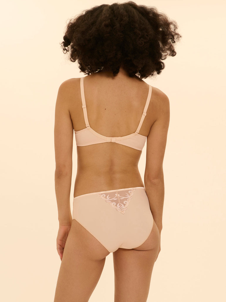 Slip mit hohem Bund - Schickes Beige