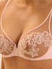 Bügel-BH mit tiefem Ausschnitt - Rosa-Nude