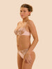 Bügel-BH mit tiefem Dekolleté - Rosa-Nude
