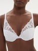 Push-up-BH mit tiefem Dekolleté - Weiß