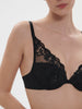 Push-up-BH mit tiefem Dekolleté - Schwarz