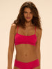 Weicher Triangel-BH mit Softcup - Fuschia