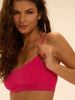 Weicher Triangel-BH mit Softcup - Fuschia