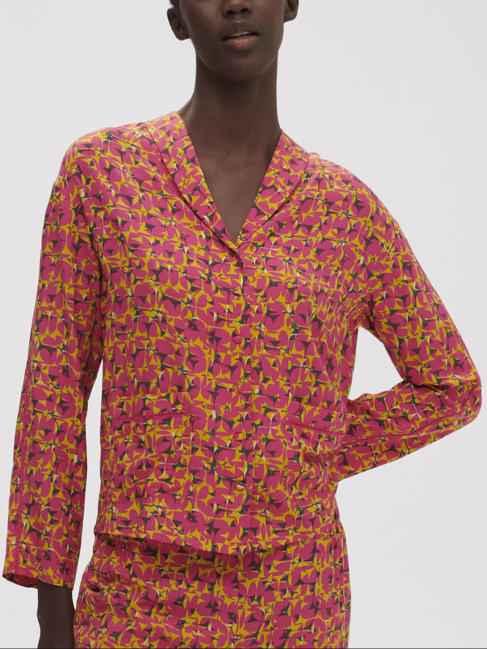 Hemdblusebluse - Groovy-Print