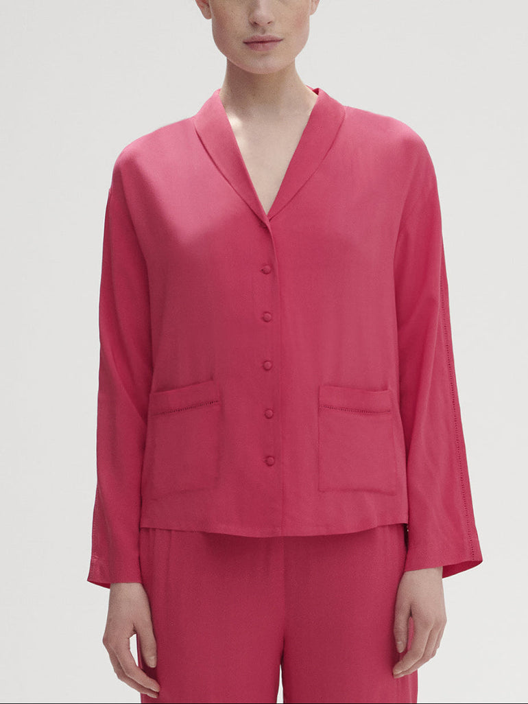 Hemdblusebluse - Pitaya-Pink