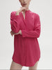 Langärmliges NachtHemdbluse - Pitaya-Pink