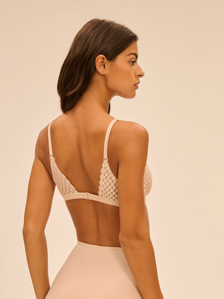 Weicher Triangel-BH mit Softcup - Rosige Haut
