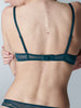 Push-up-Triangel-BH - Englisch-Grün