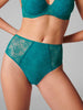 High-Waist-Slip. - Smaragdgrün