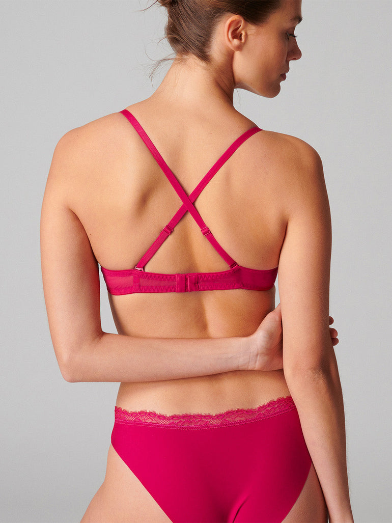Push-up-Triangel-BH - Himbeere