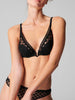Push-up-Triangel-BH - Schwarz