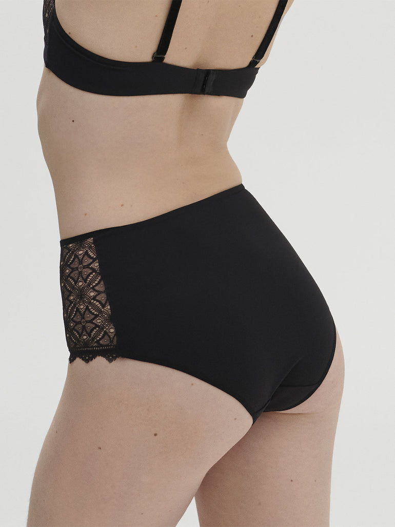 High-Waist-Slip. - Schwarz