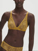 Weicher Triangel-BH mit Softcup - Goldgelb