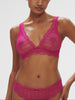 Weicher Triangel-BH mit Softcup - Hibiskusrosa