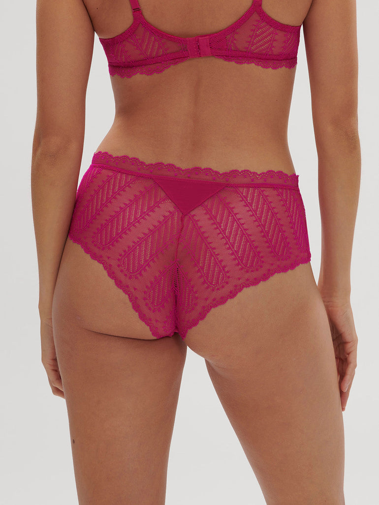 High-Waist-Slip. - Hibiskusrosa