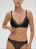 Weicher Triangel-BH mit Softcup - Schwarz