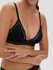 Weicher Triangel-BH mit Softcup - Schwarz