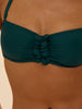 Bandeau-Bikini-Top mit Bügeln. - Smaragdgrün
