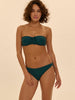 Bandeau-Bikini-Top mit Bügeln. - Smaragdgrün