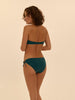 Bandeau-Bikini-Top mit Bügeln. - Smaragdgrün