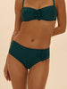 Bikini-Slip mit hohem Bund. - Smaragdgrün