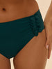 Bikini-Slip mit hohem Bund. - Smaragdgrün