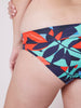 Bikini-Slip mit hohem Bund. - Tiefseeblau