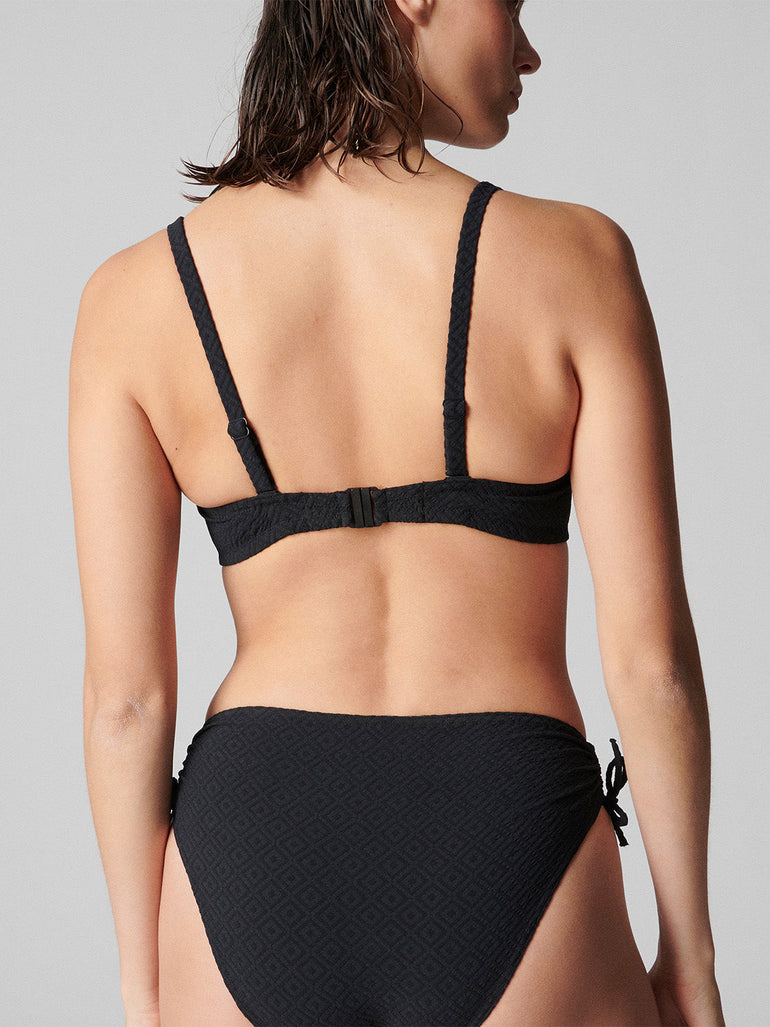 Bandeau-Bikini-Top mit Bügeln. - Schwarz
