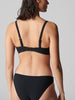 Triangel-Bikini mit Bügel - Schwarz