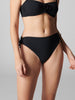 Bikini-Slip mit hohem Bund. - Schwarz