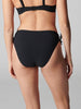Bikini-Slip mit hohem Bund. - Schwarz