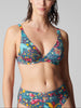 Triangel-Bikini mit bügelosem halt- Lagunengrün