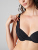 Push-up-Bikini-Oberteil - Schwarz
