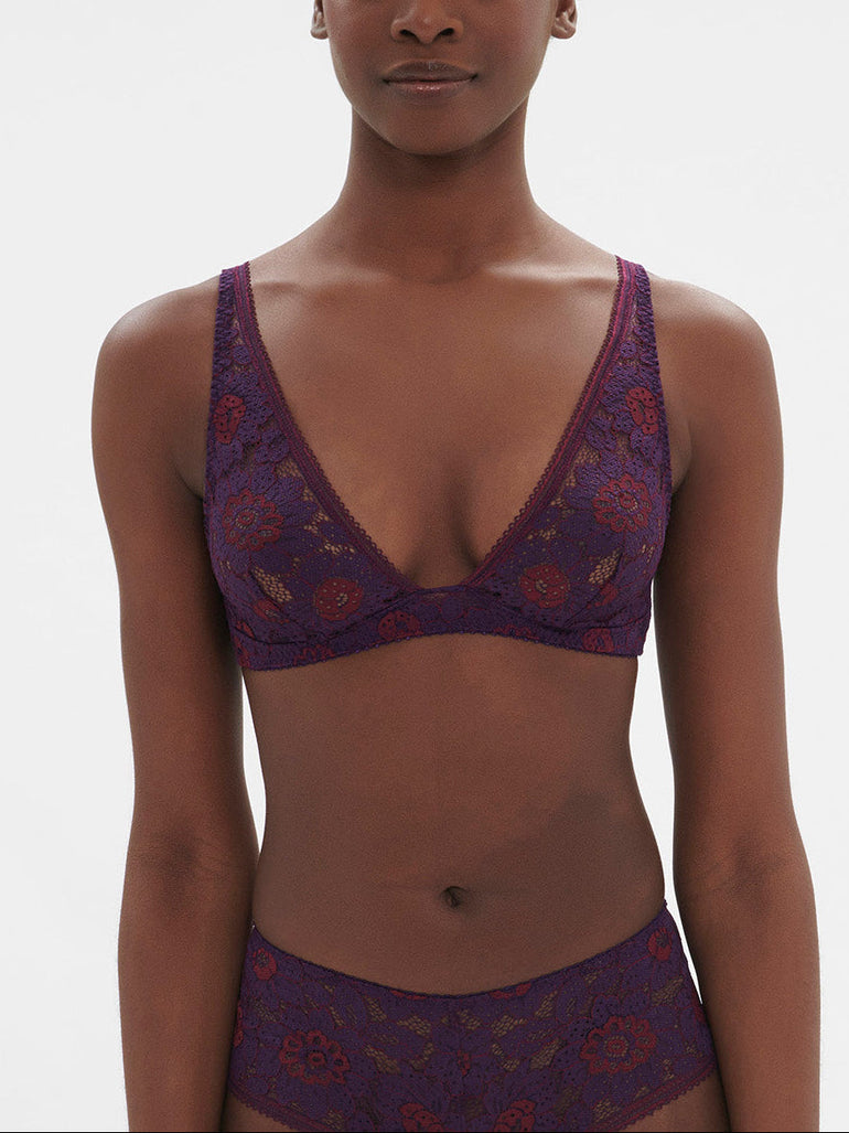 Weicher Triangel-BH mit Softcup - Euphorien-Lila
