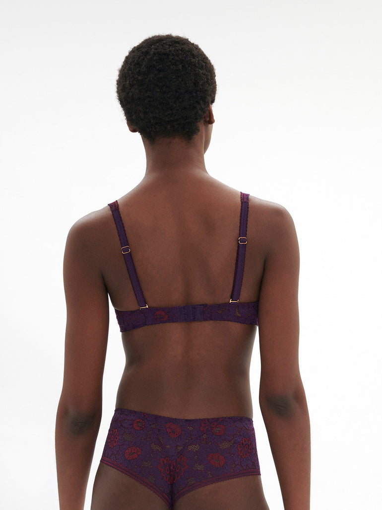 Weicher Triangel-BH mit Softcup - Euphorien-Lila