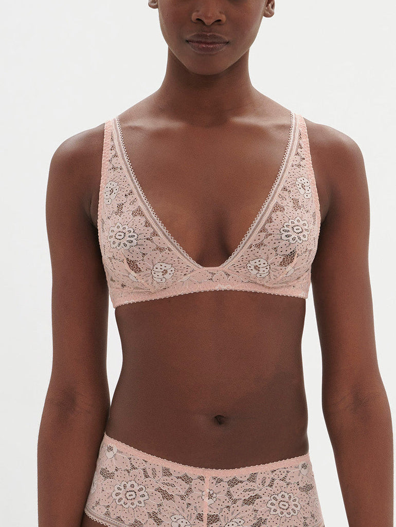 Weicher Triangel-BH mit Softcup - Ballettrosa