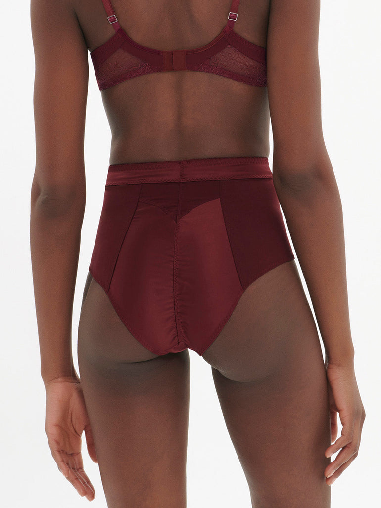 High-Waist-Slip. - Dunkelrot