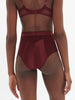 High-Waist-Slip. - Dunkelrot