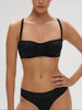 Bandeau-Bikini-Top mit Bügeln. - Schwarz