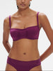 Bandeau-Bikini-Top mit Bügeln. - Brombeere