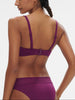 Bandeau-Bikini-Top mit Bügeln. - Brombeere