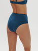 Bikini-Slip mit hohem Bund. - Mystery-Blue