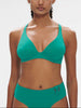 Triangel-Bikini mit bügelosem halt- Wasserfallgrün