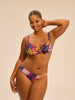Bikini-Oberteil mit Bügeln. - Blütenprint