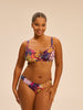 Bikini-Oberteil mit Bügeln. - Blütenprint